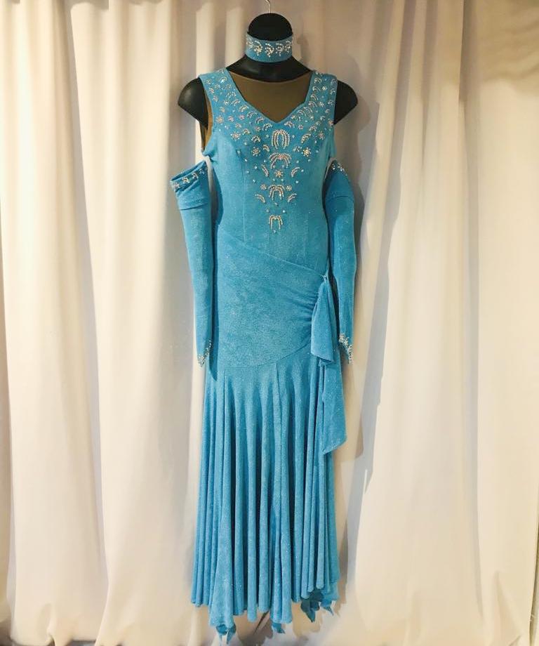 Turquoise Converta Ballroom Dress-Candice