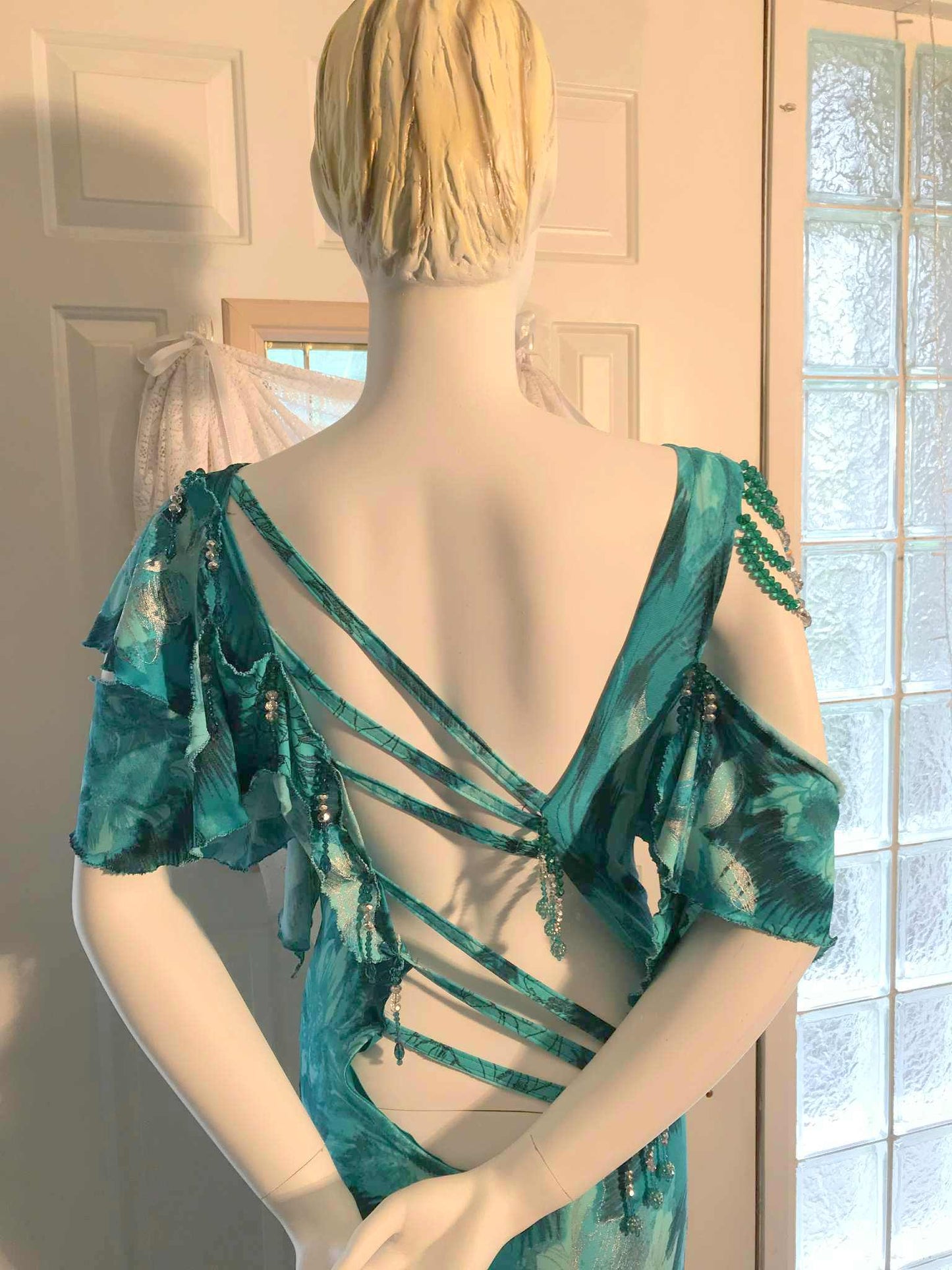 Tropical Print Latin-Rhythm Dress-Kahula