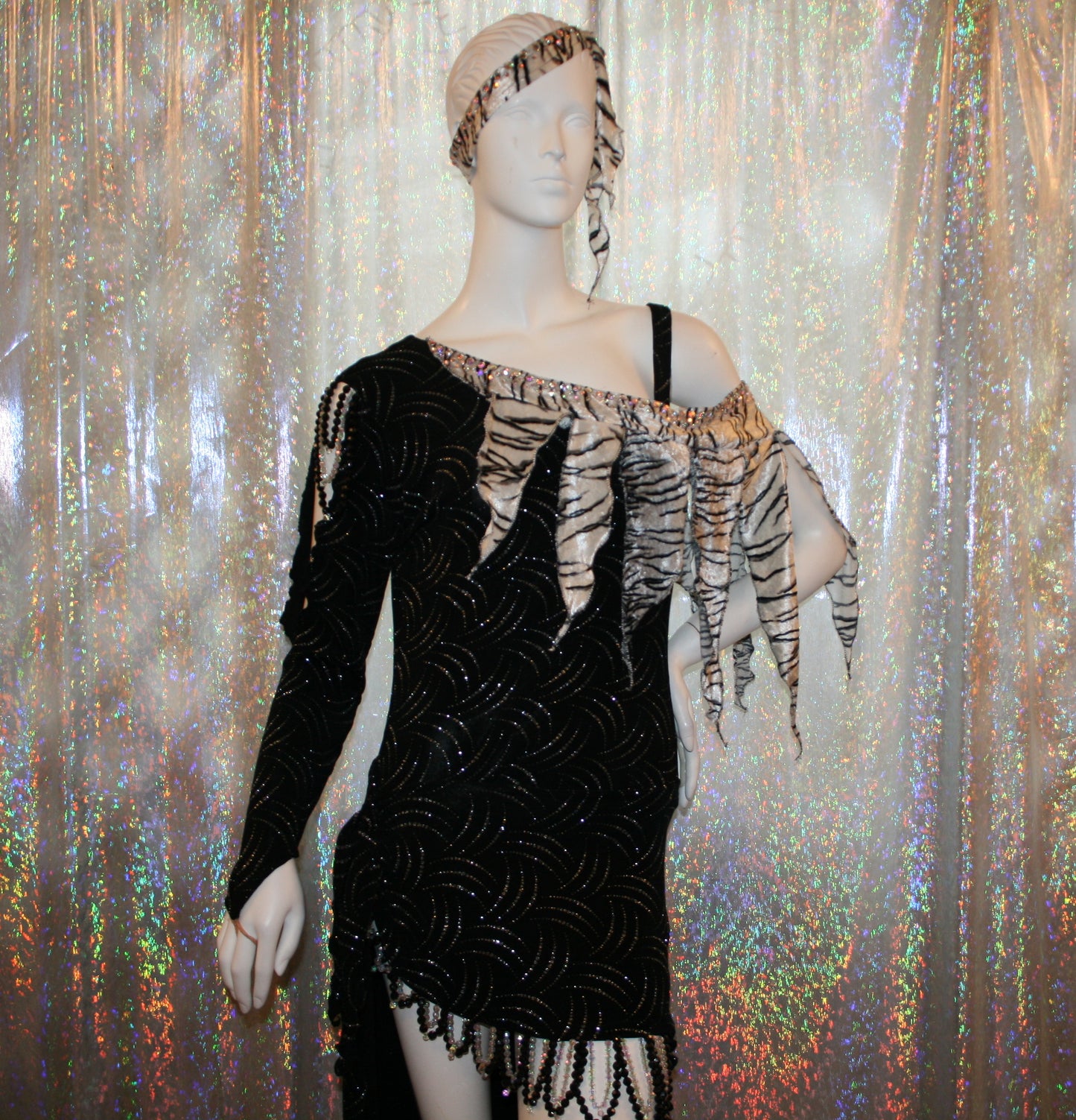 Black & White Latin-Rhythm Dress on Sale-A Bit Savage