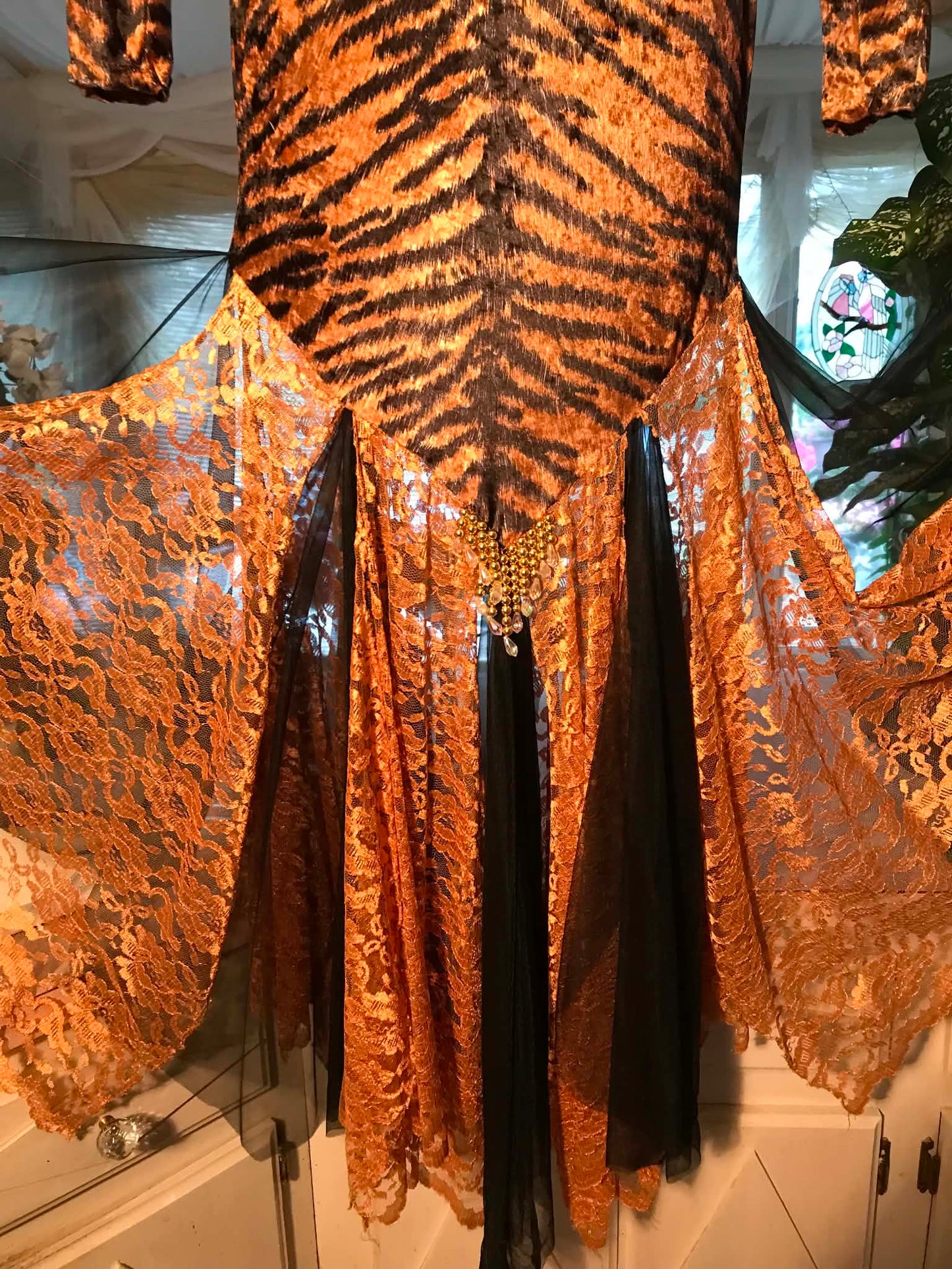 Beginner Ballroom Dress-Tawny Tiger