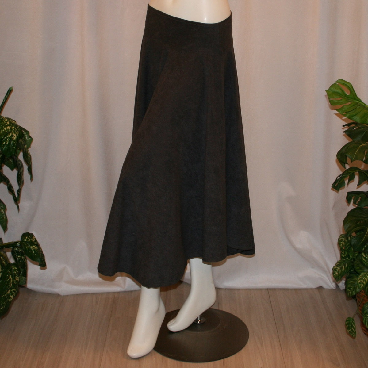 Charcoal Grey Ballroom Skirt-Shadow