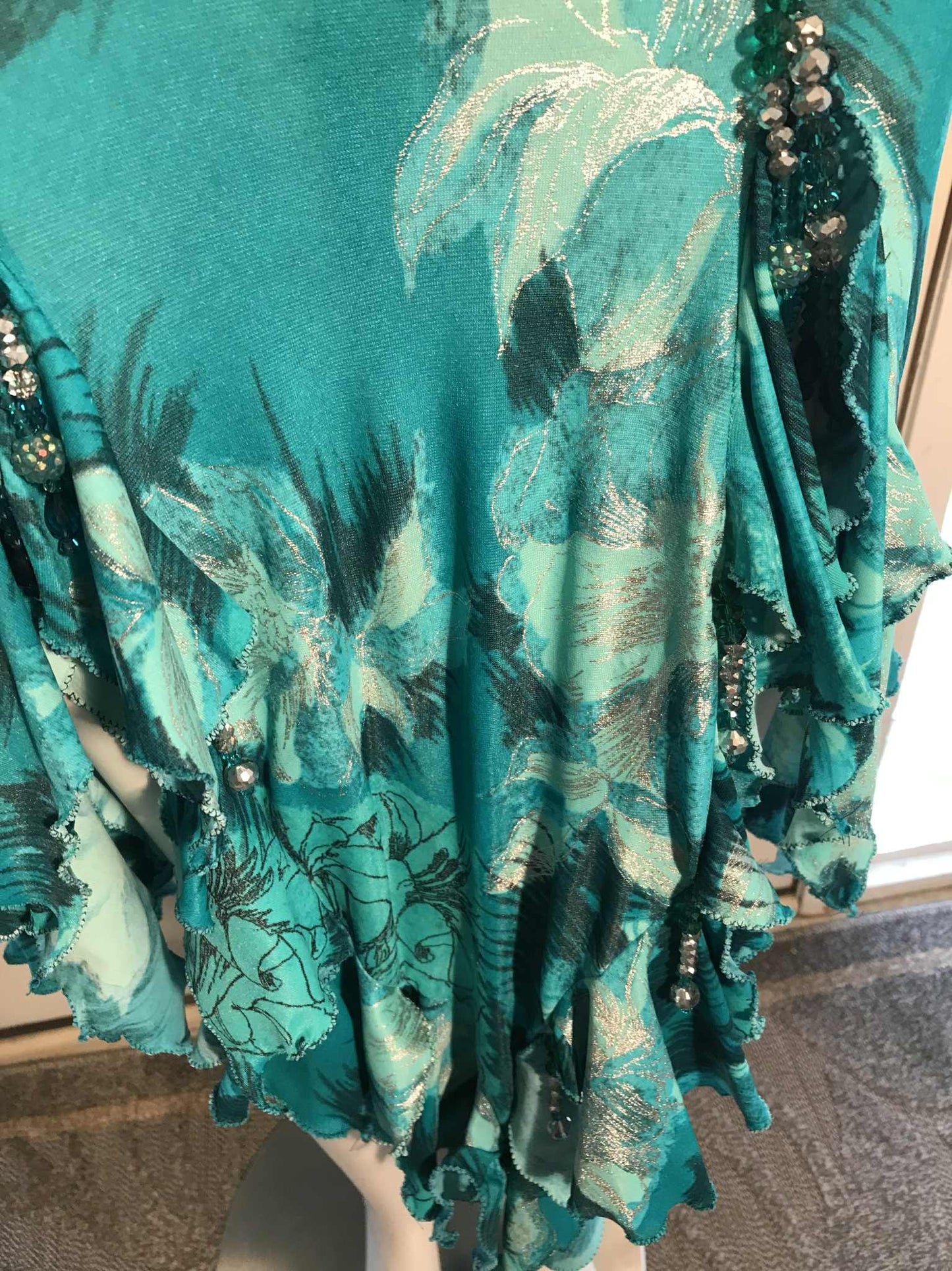 Tropical Print Latin-Rhythm Dress-Kahula