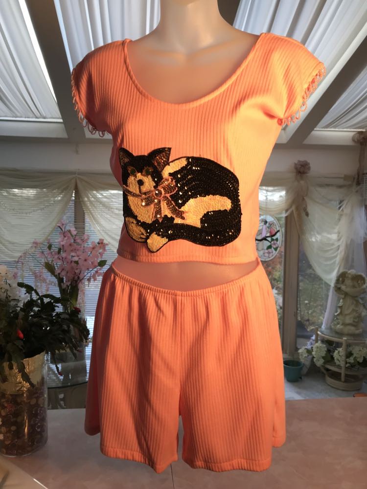 Dance Shorts Set-Purrfectly Pink