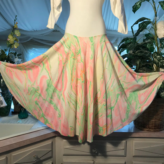 Skirt-Pastel Swirl