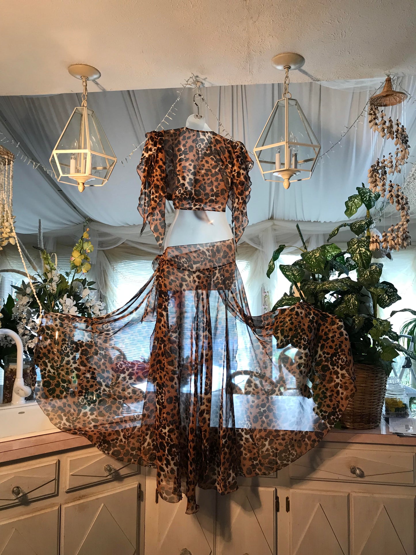 Top & Skirt-Wild Cascade