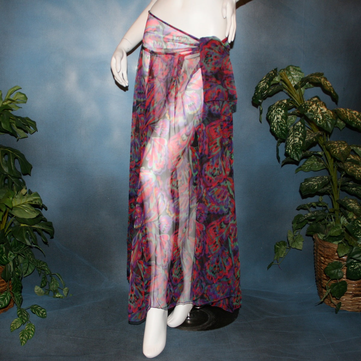 Tropical Print Ballroom Skirt-Tropicana