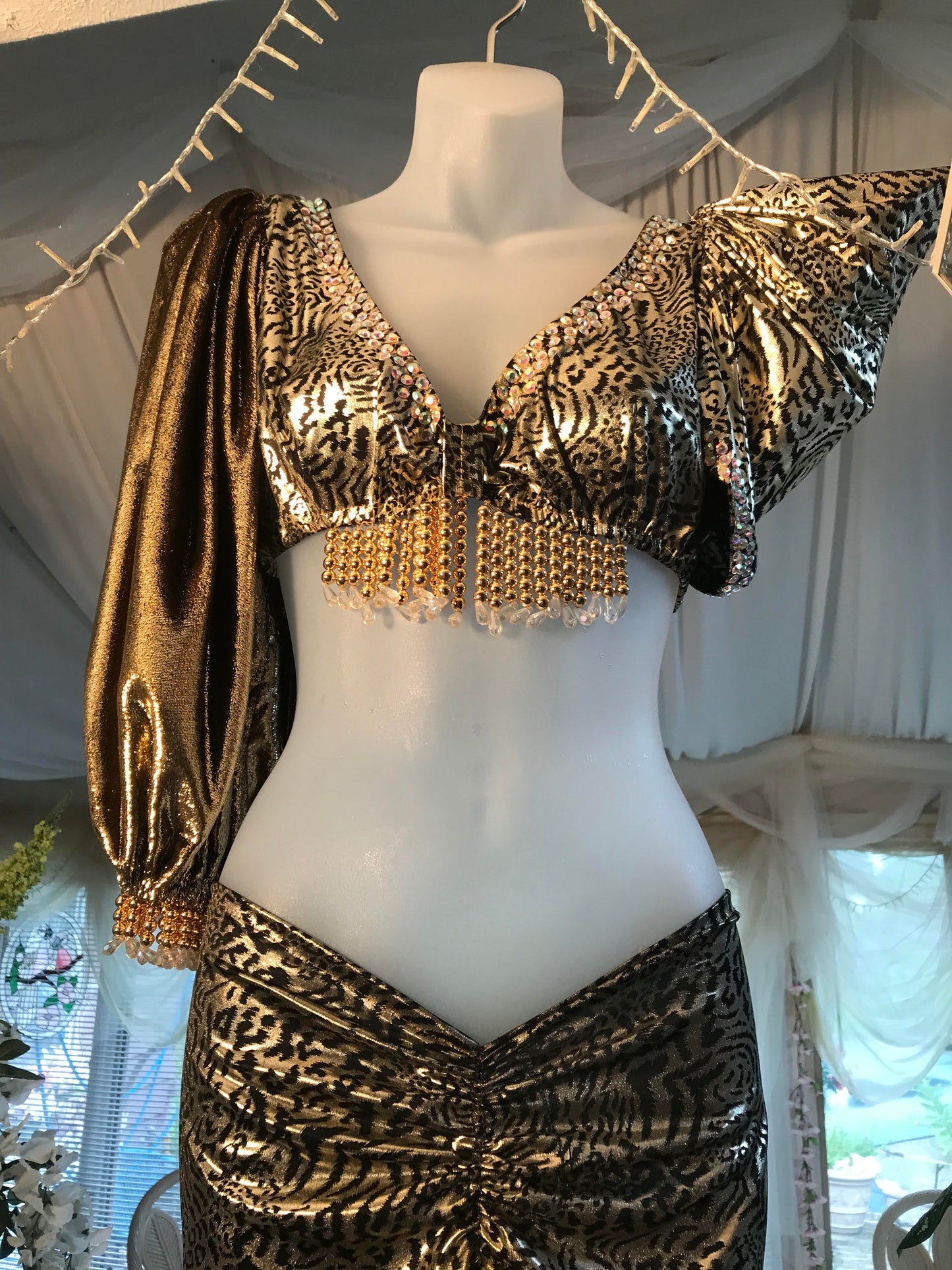 Latin-Rhythm Dress-Wild Gold Savage