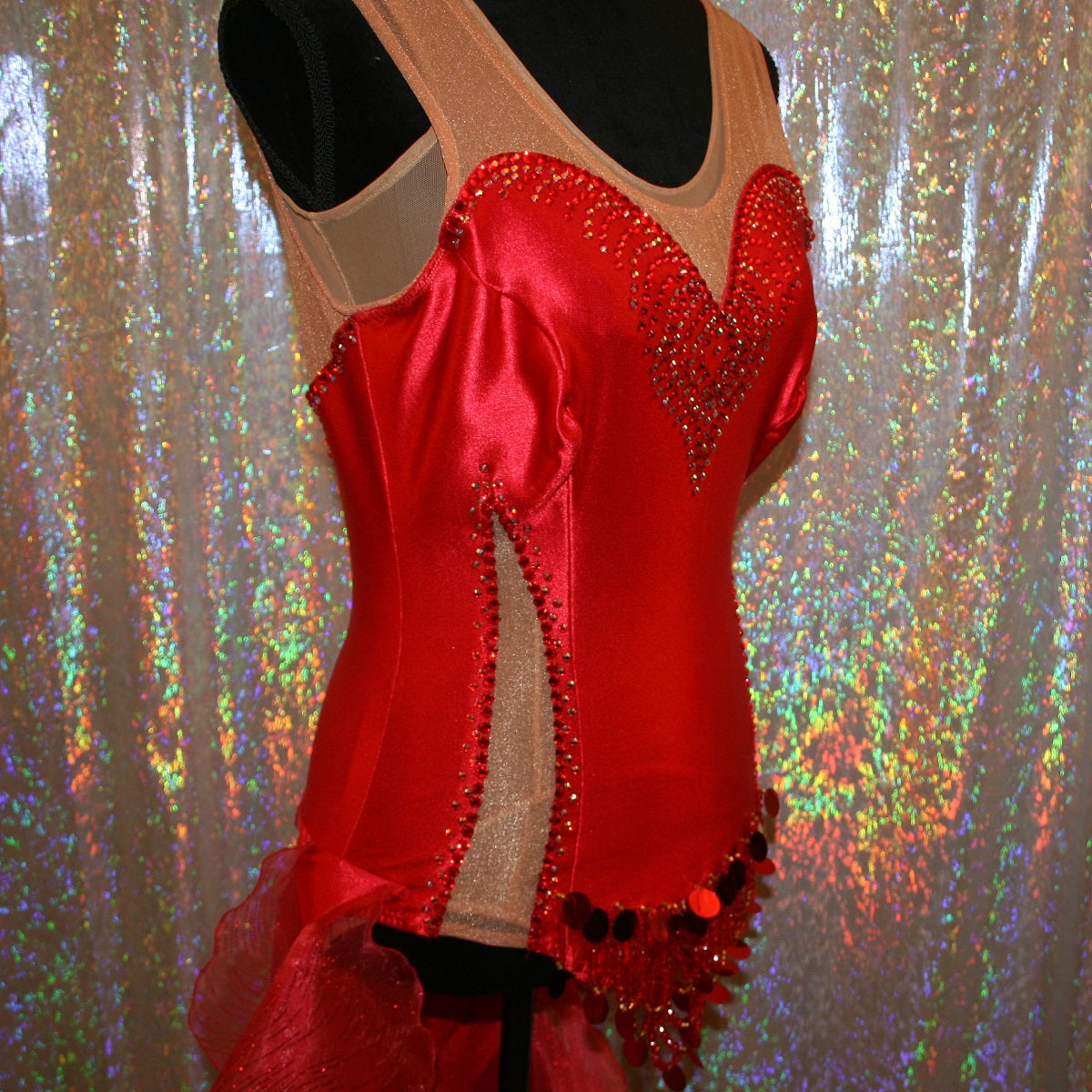 Red Latin-Rhythm-Tango Converta Dress-Amaryllis