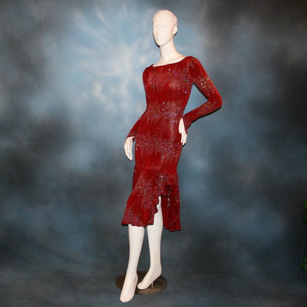 red dress tango Dance Box Tango Dress P17120019