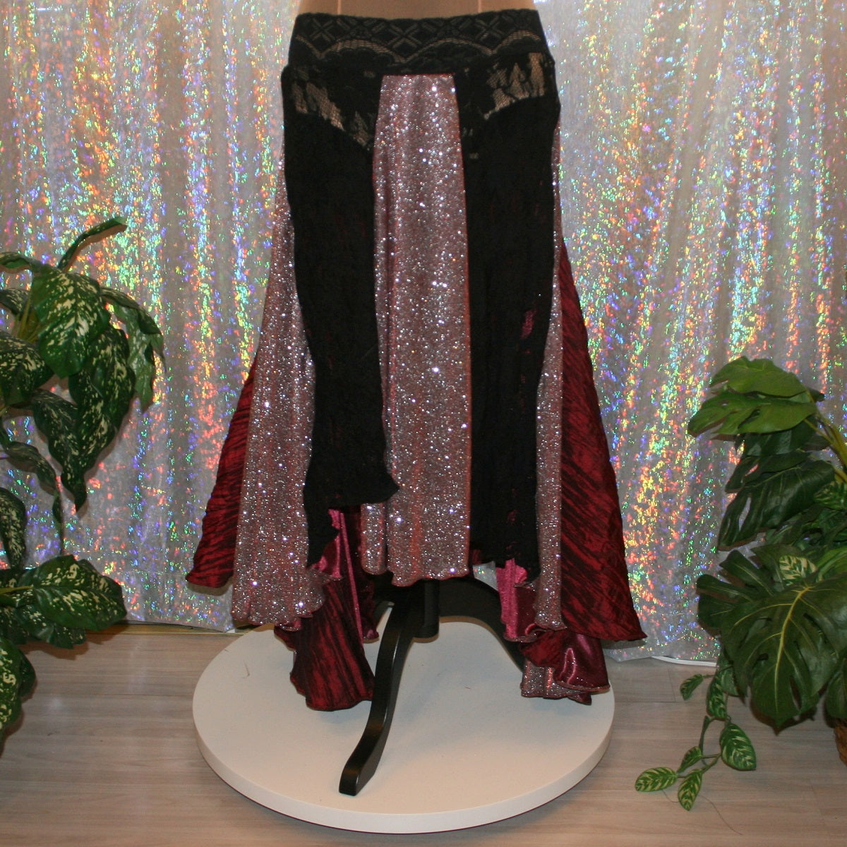 Ballroom Dance Skirt-Fire & Lace