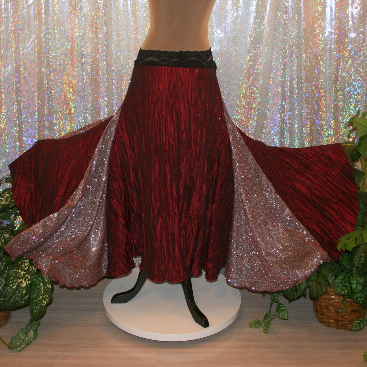 Ballroom Dance Skirt-Fire & Lace