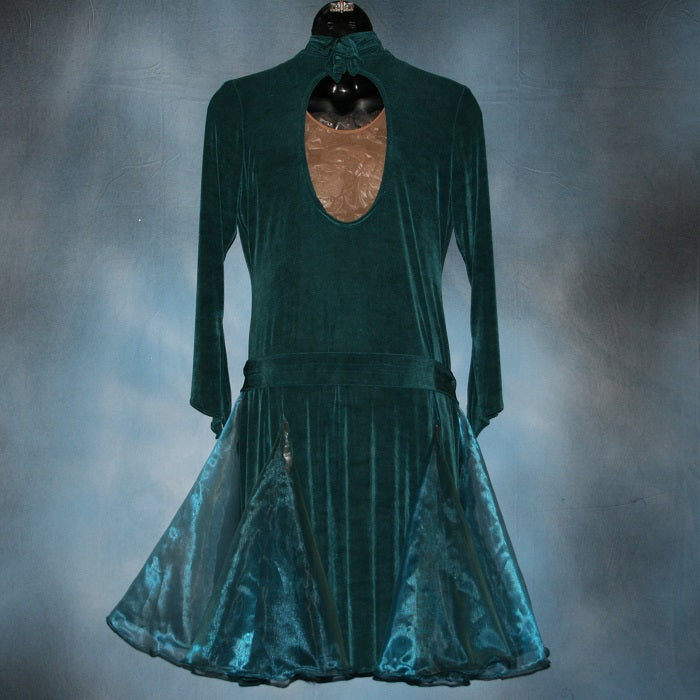 Teal Latin-Rhythm Dress-Gina