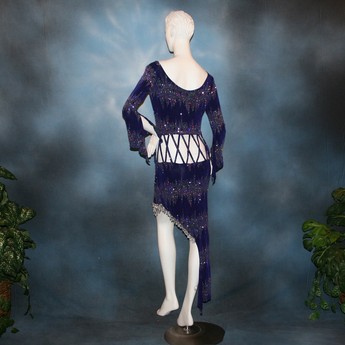 Purple Latin-Rhythm-Tango Dress-High Voltage