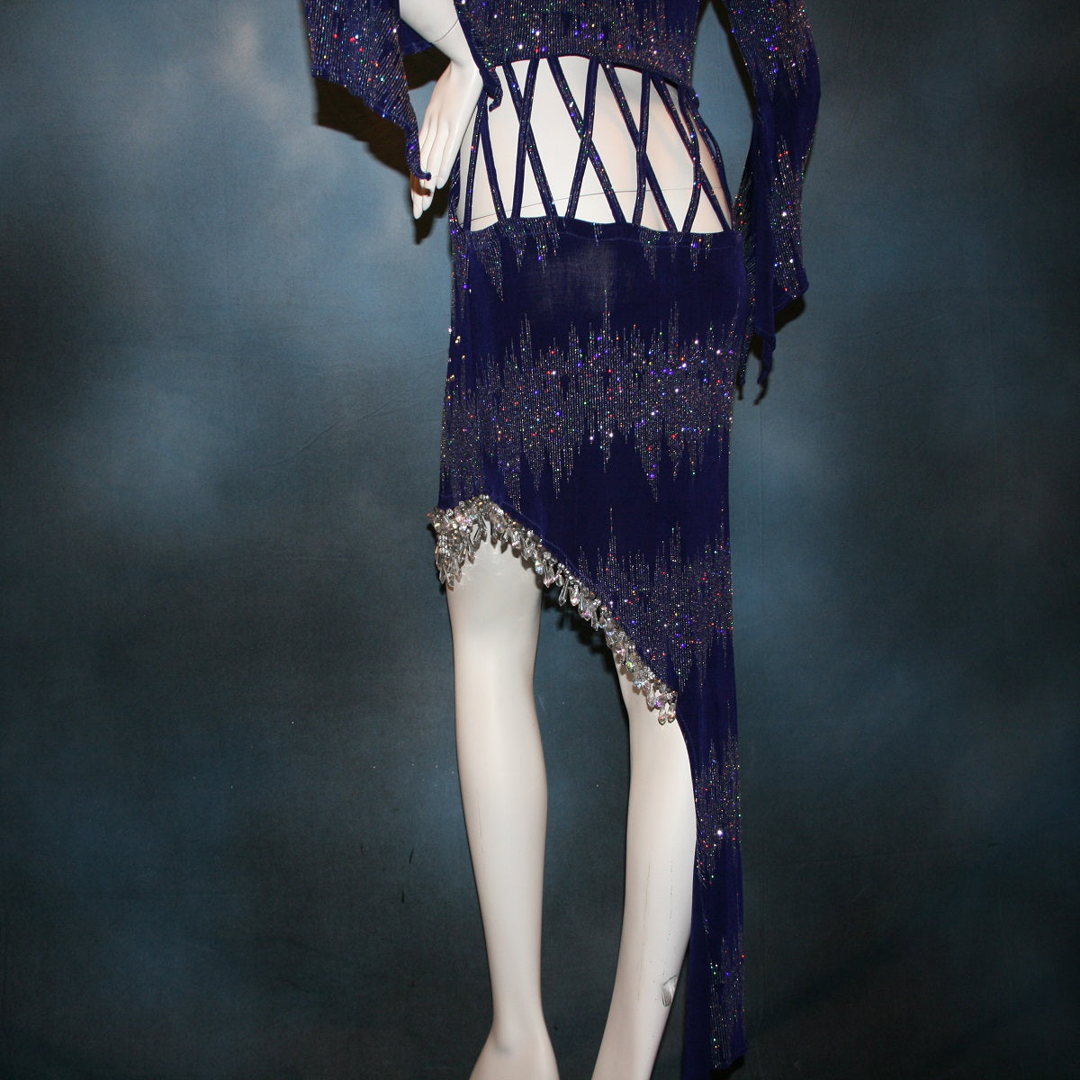 Purple Latin-Rhythm-Tango Dress-High Voltage