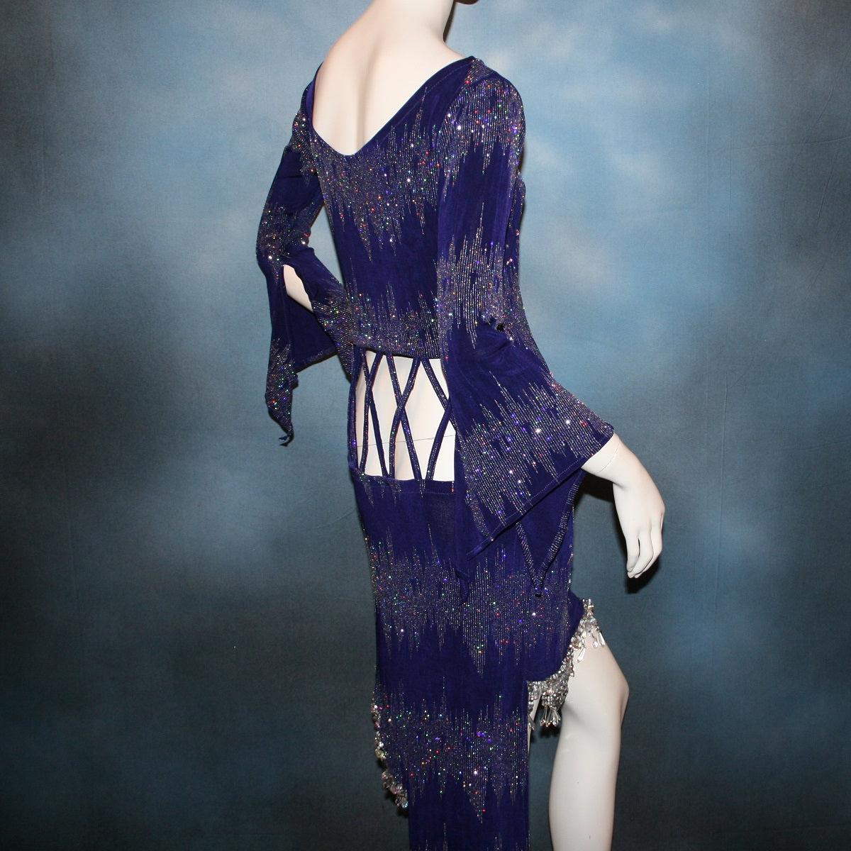 Purple Latin-Rhythm-Tango Dress-High Voltage