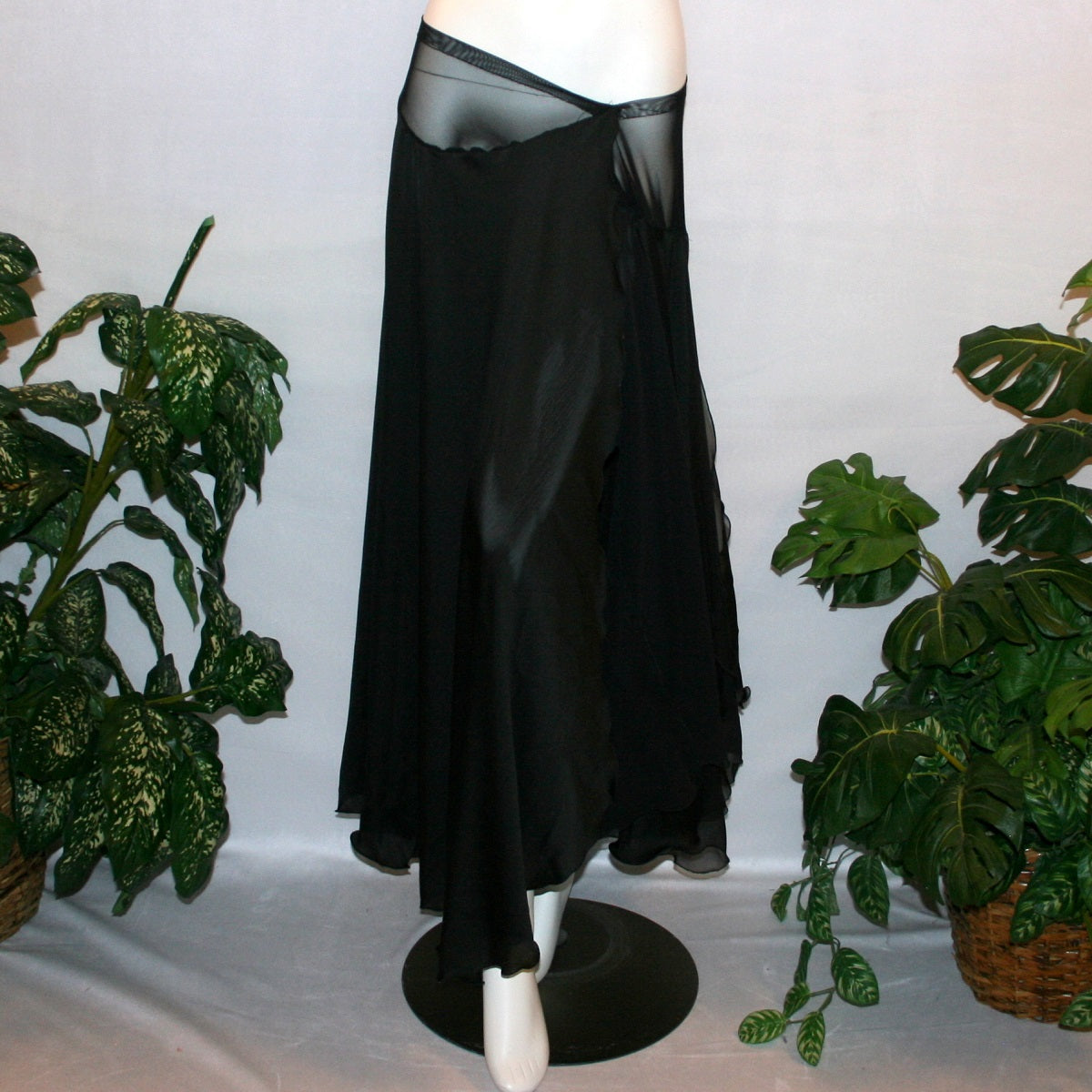 Black Ballroom Skirt-Midnight Waltz