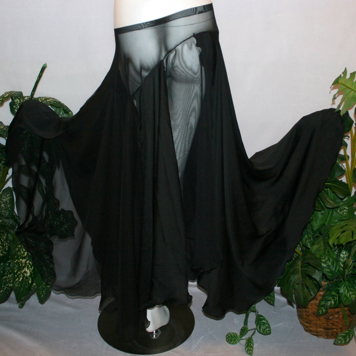 Black Ballroom Skirt-Midnight Waltz