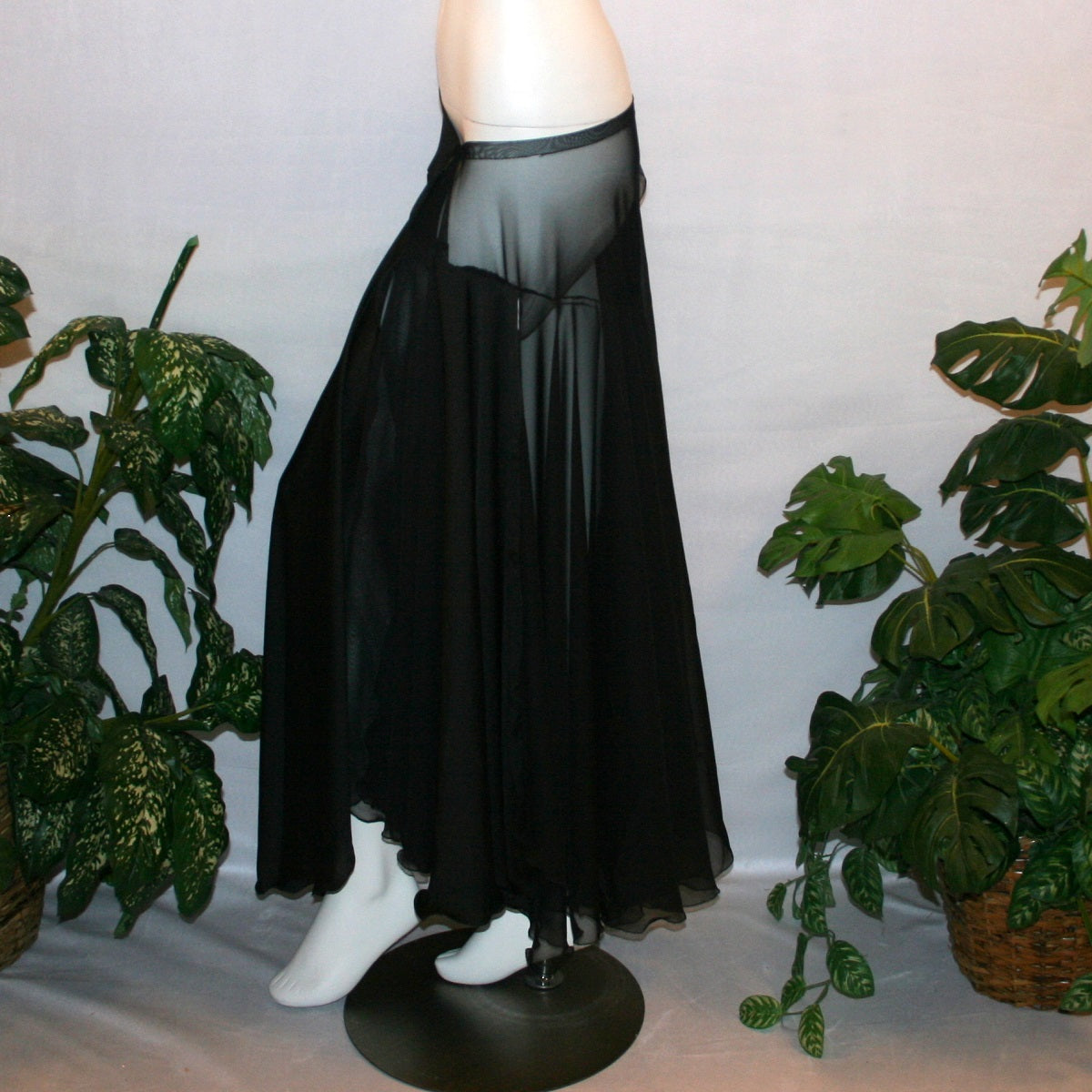 Black Ballroom Skirt-Midnight Waltz