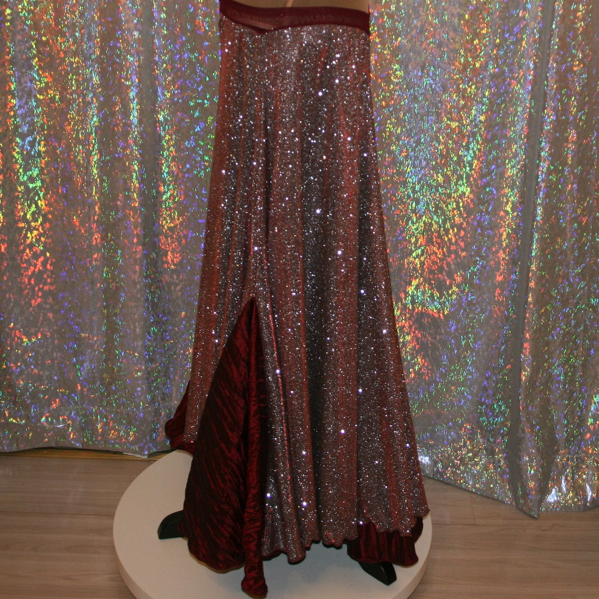 Ballroom Dance Skirt-Sparkling Wine