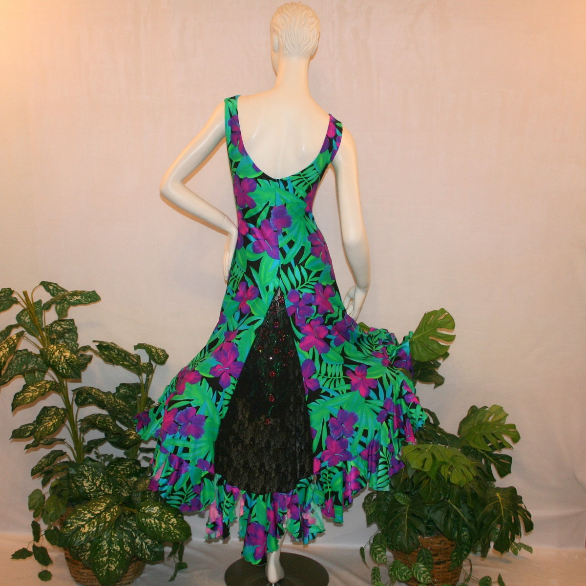 Latin-Rhythm-Tango Dress-Tropical Orchids