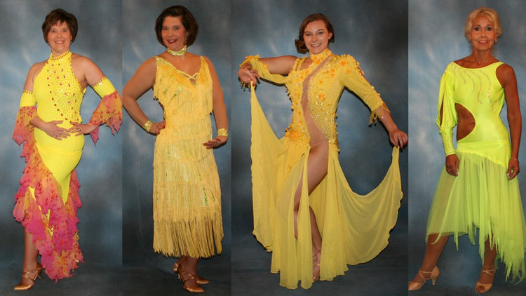 Yellow Ballroom & Latin-Rhythm Dresses