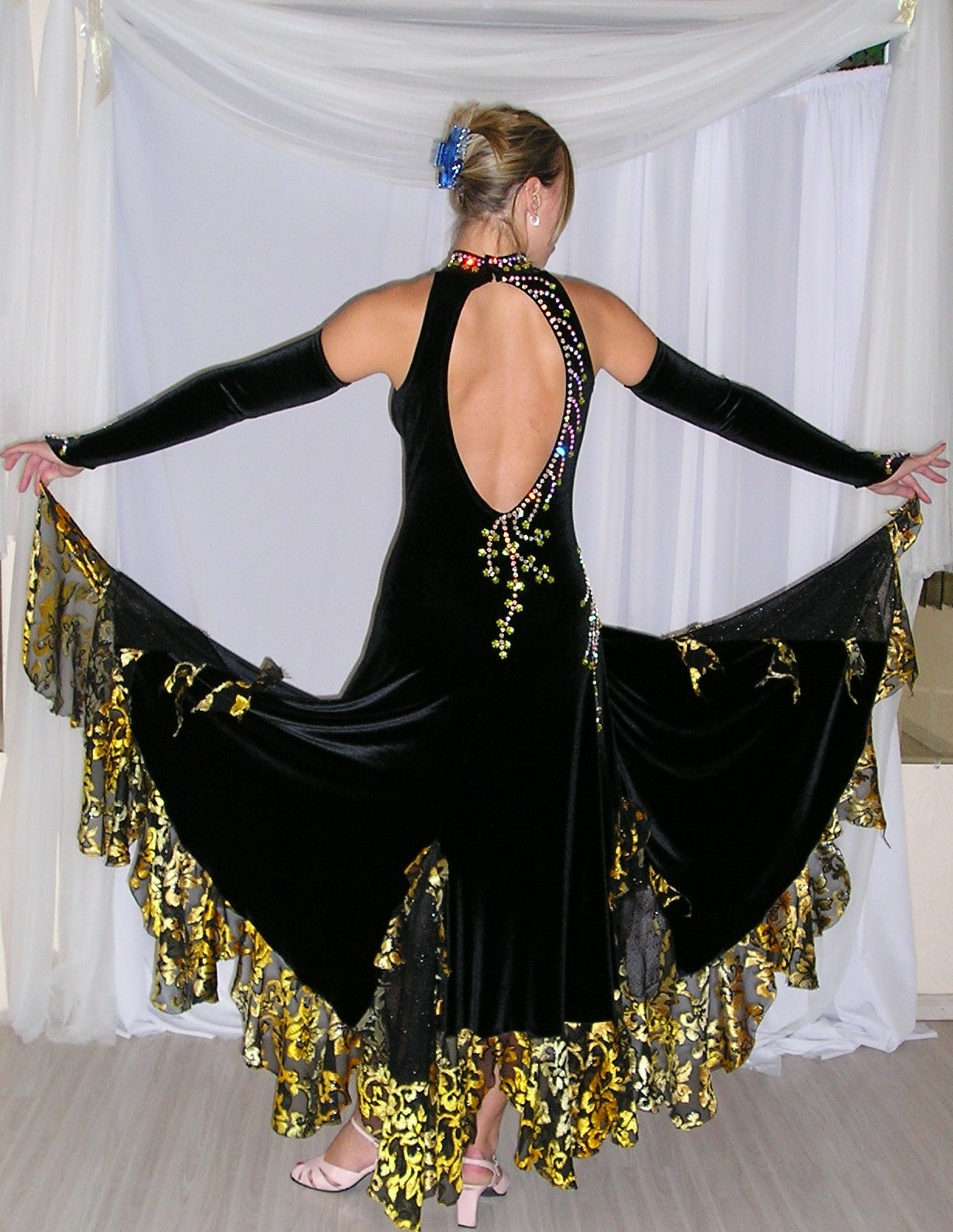 Black Ballroom Dress | On Sale | Size 7/8-11/12