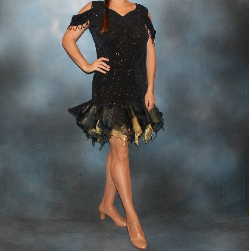 Navy Blue Social Latin-Rhythm Dress | Size 9/10-13/14 Navy Blue Social Latin-Rhythm Dress | Size 9/10-13/14
