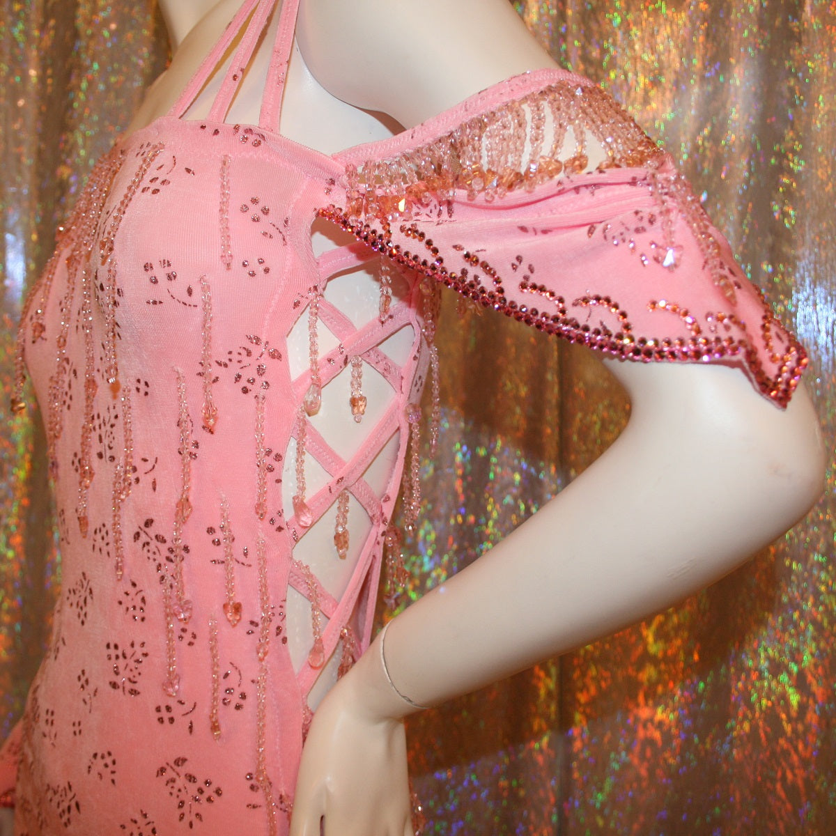 Latin-Rhythm Dress | Pink | Size 1/2-7/8 Latin-Rhythm Dress | Pink | Size 1/2-7/8