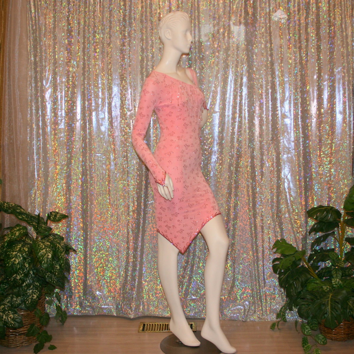 Latin-Rhythm Dress | Pink | Size 1/2-7/8 Latin-Rhythm Dress | Pink | Size 1/2-7/8