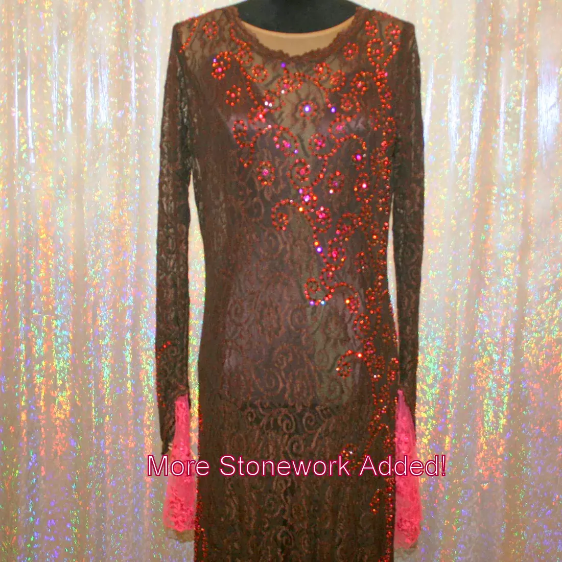 Brown Lace Tango Dress-Senorita