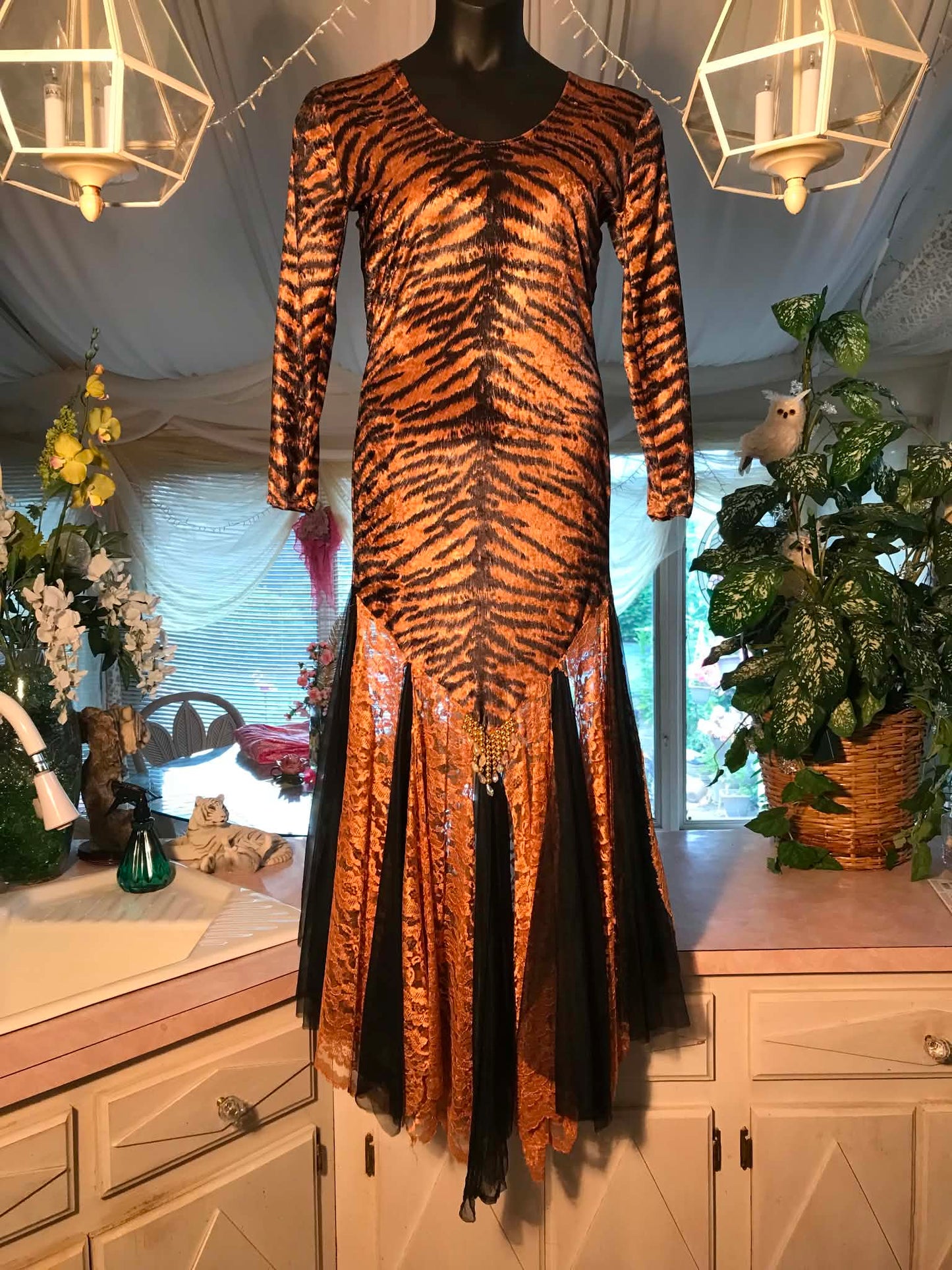 Beginner Ballroom Dress-Tawny Tiger