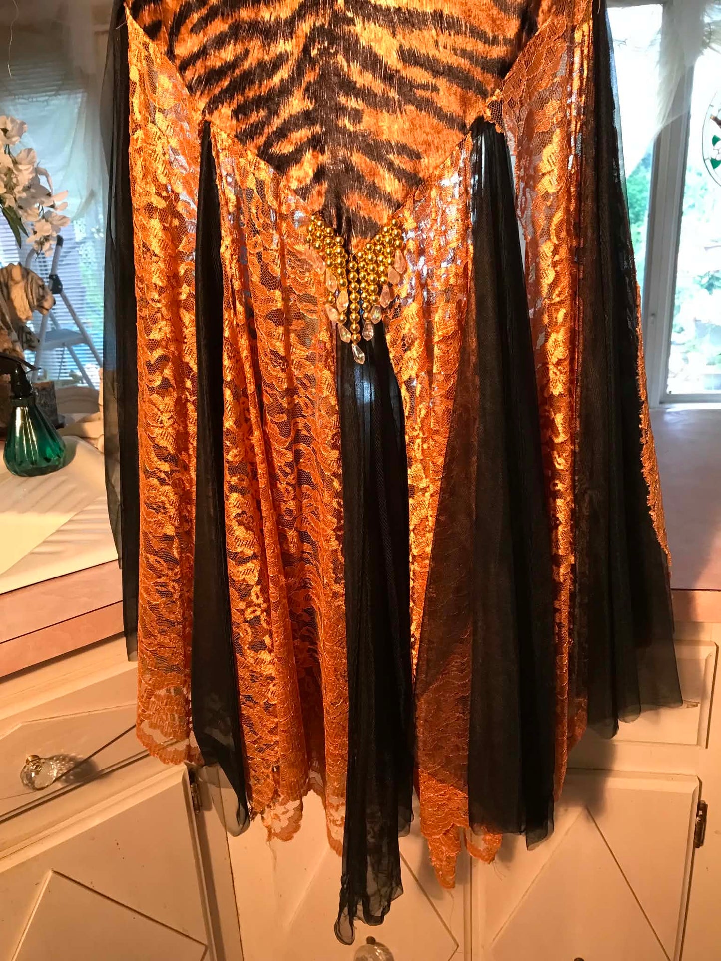 Beginner Ballroom Dress-Tawny Tiger