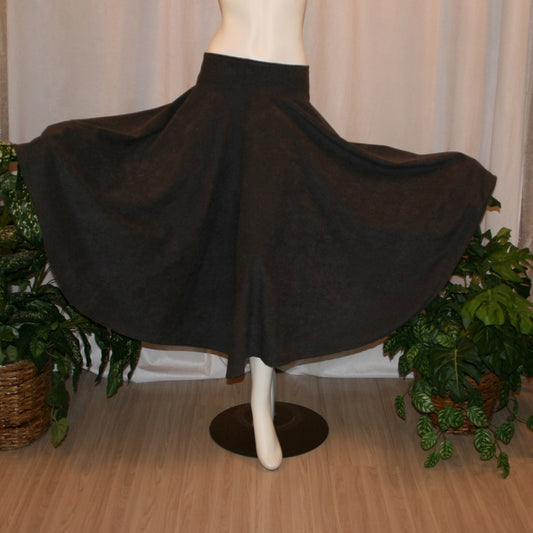 Charcoal Grey Ballroom Skirt-Shadow