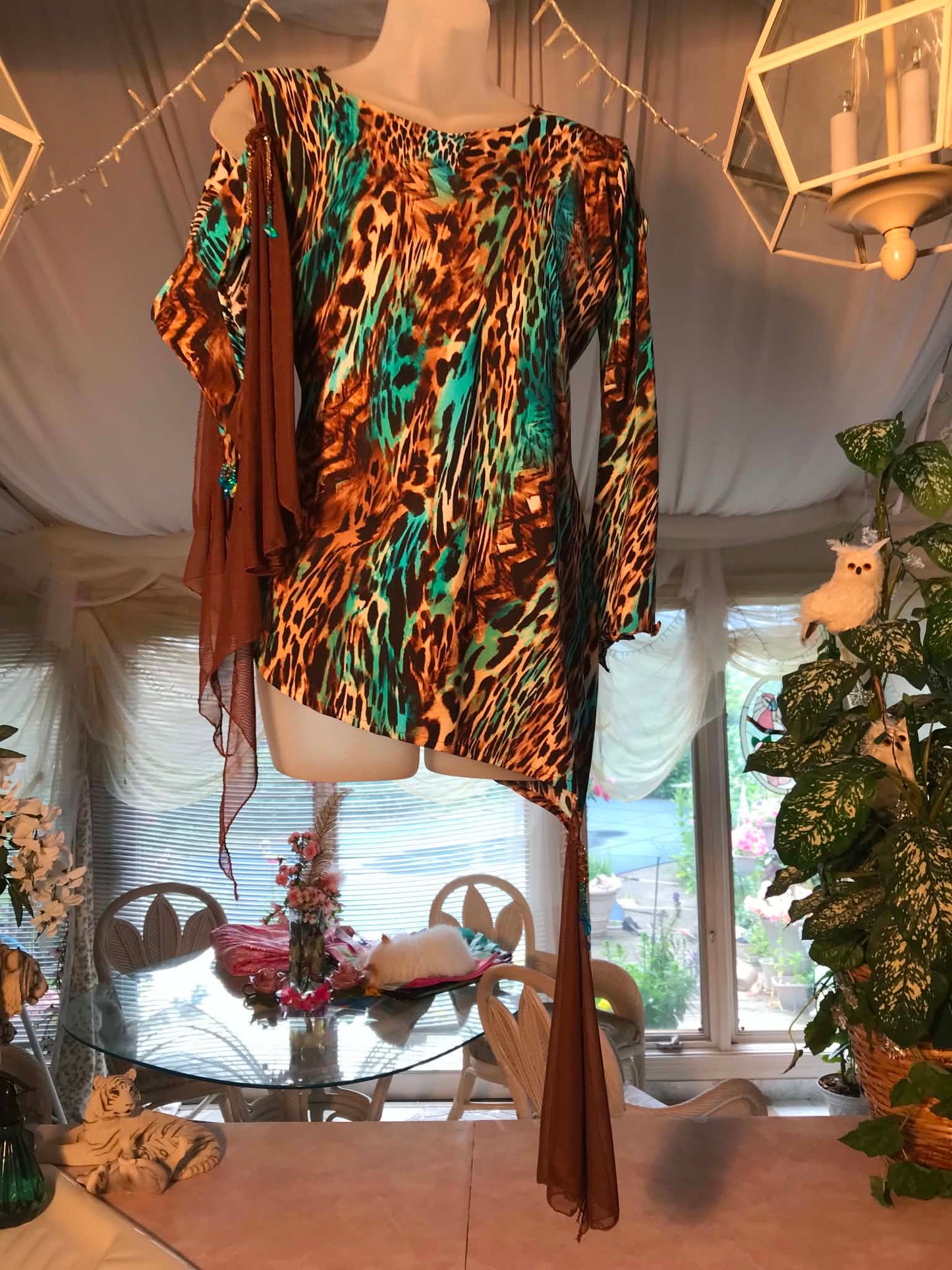 Dance Top-Leopard Mirage