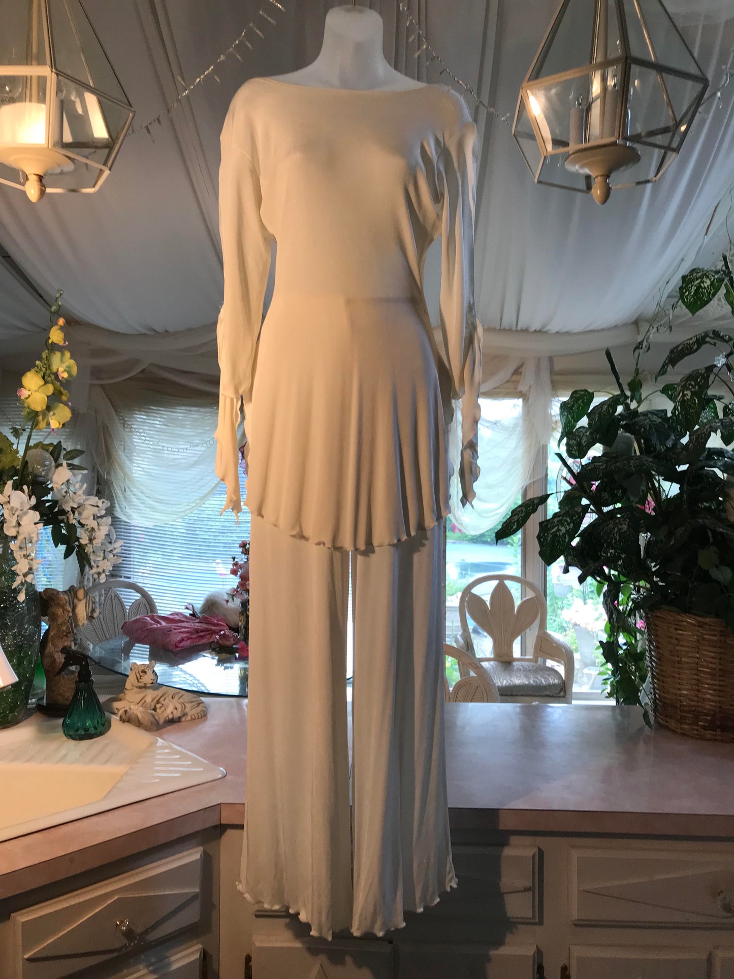 Pantset-Ivory Glam