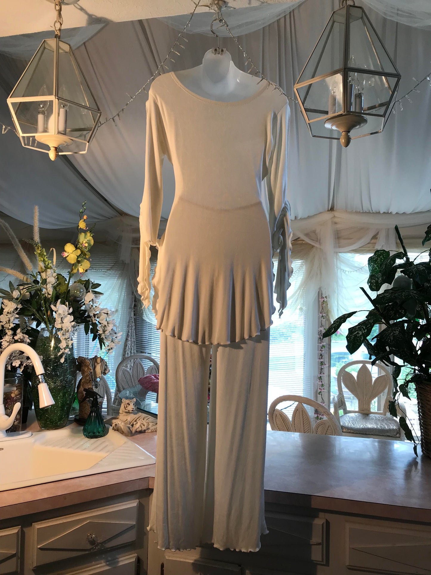 Pantset-Ivory Glam
