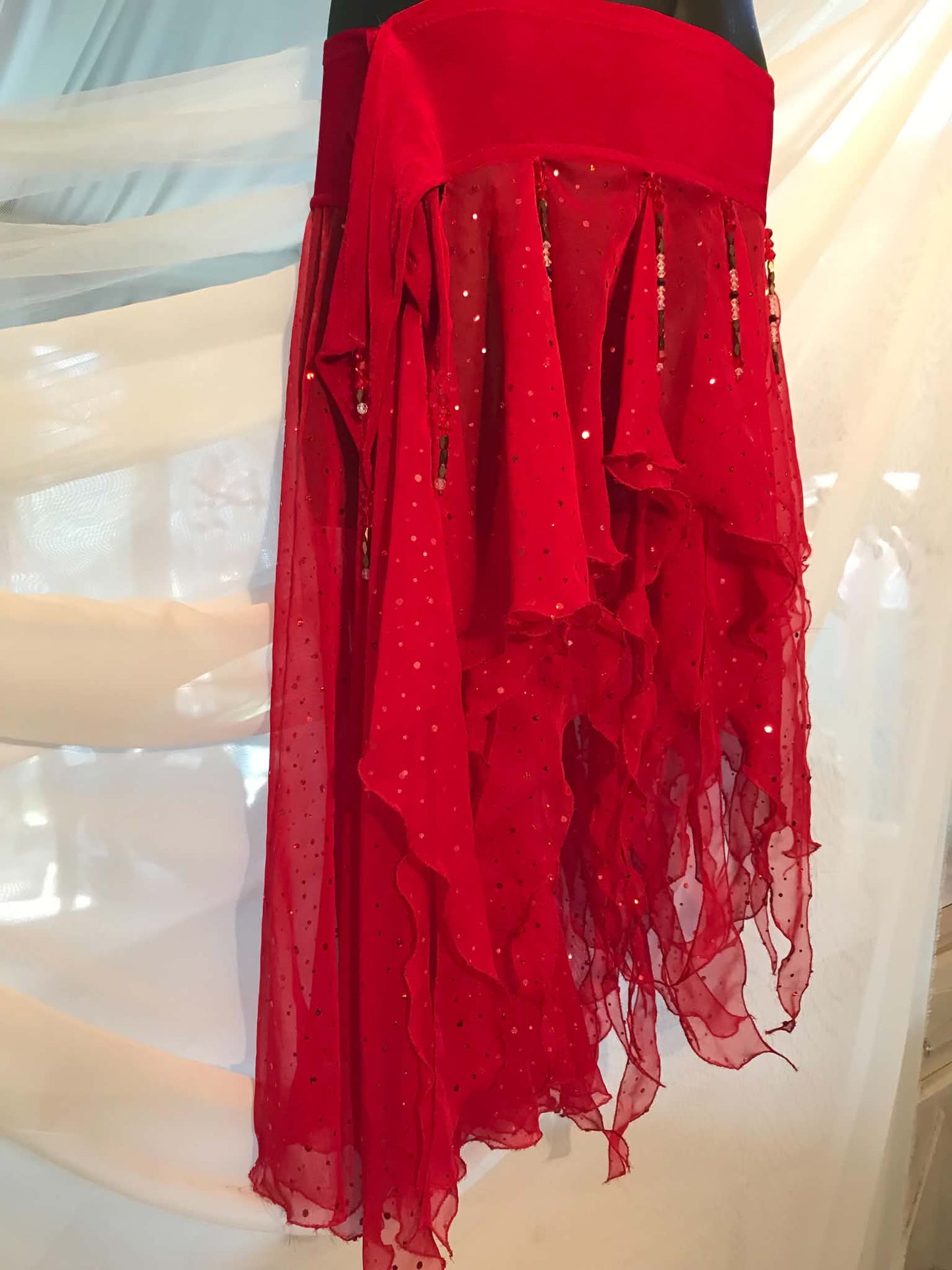 Latin-Rhythm-Tango Skirt-Scarlette Champagne