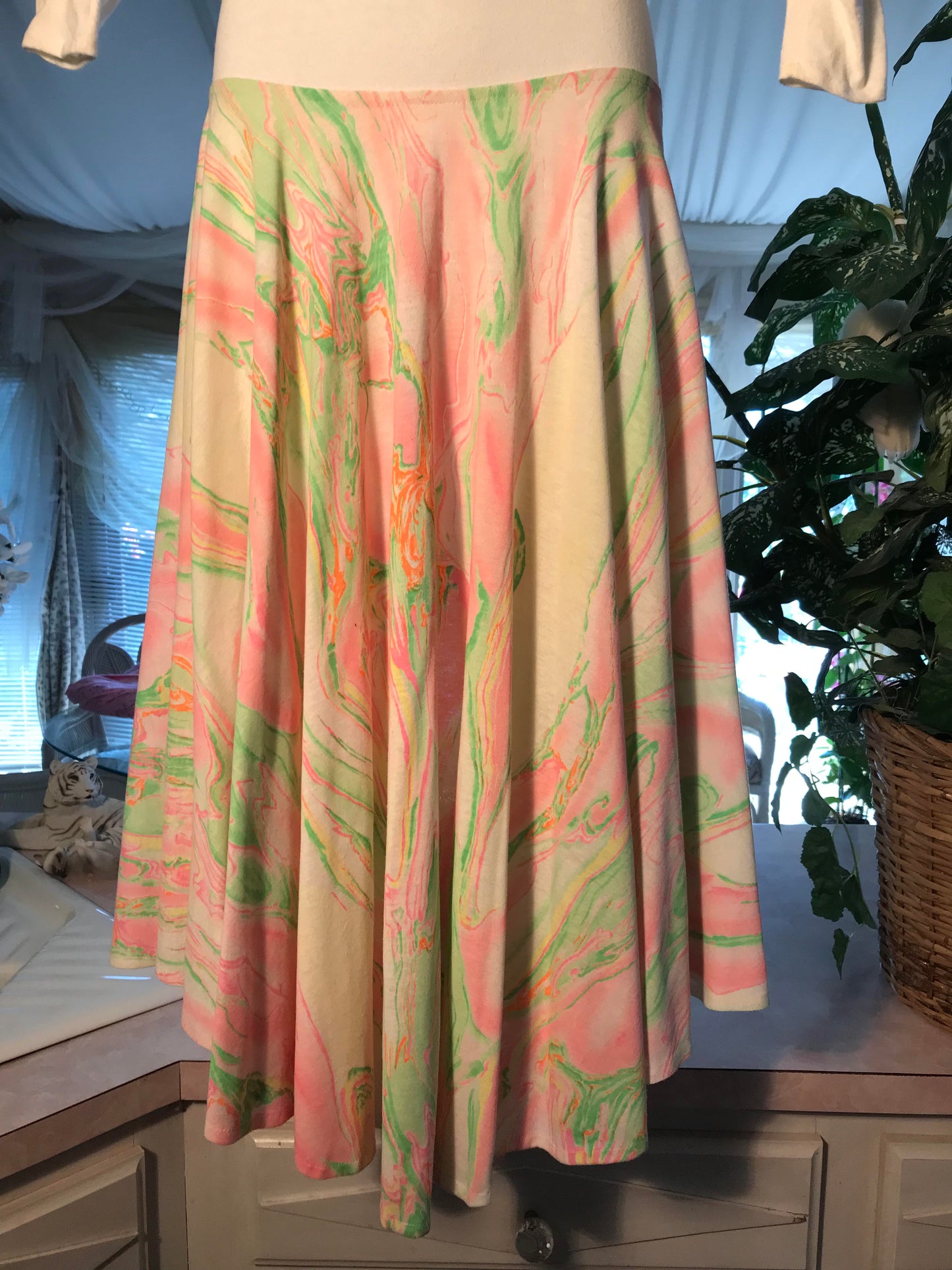 Skirt-Pastel Swirl