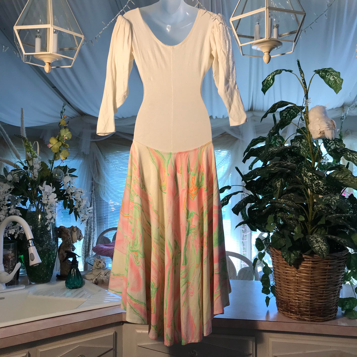 Skirt-Pastel Swirl