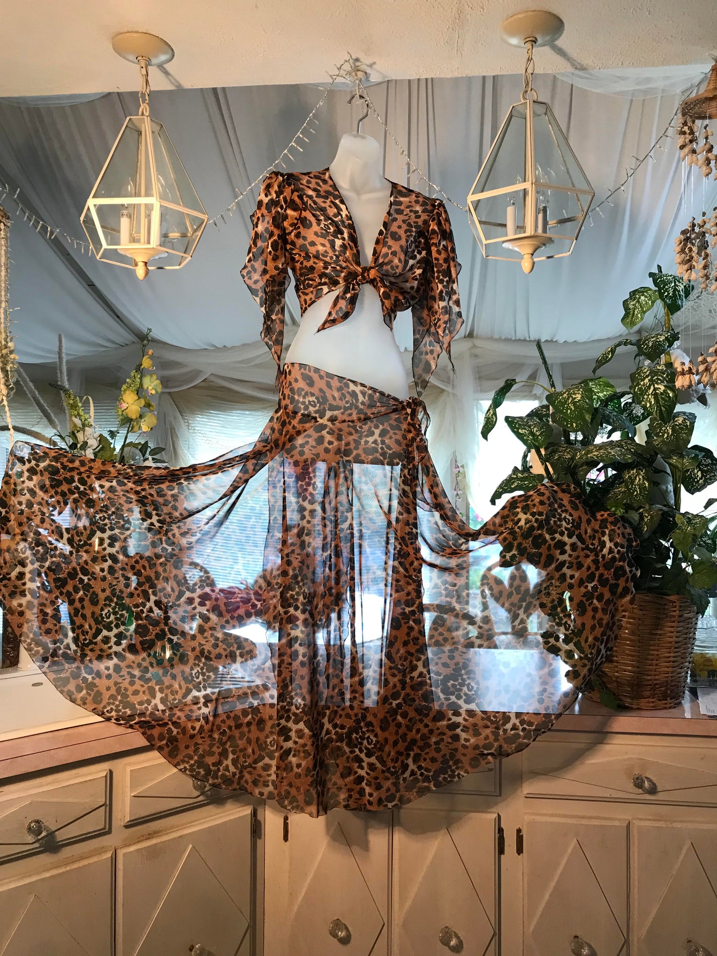 Top & Skirt-Wild Cascade