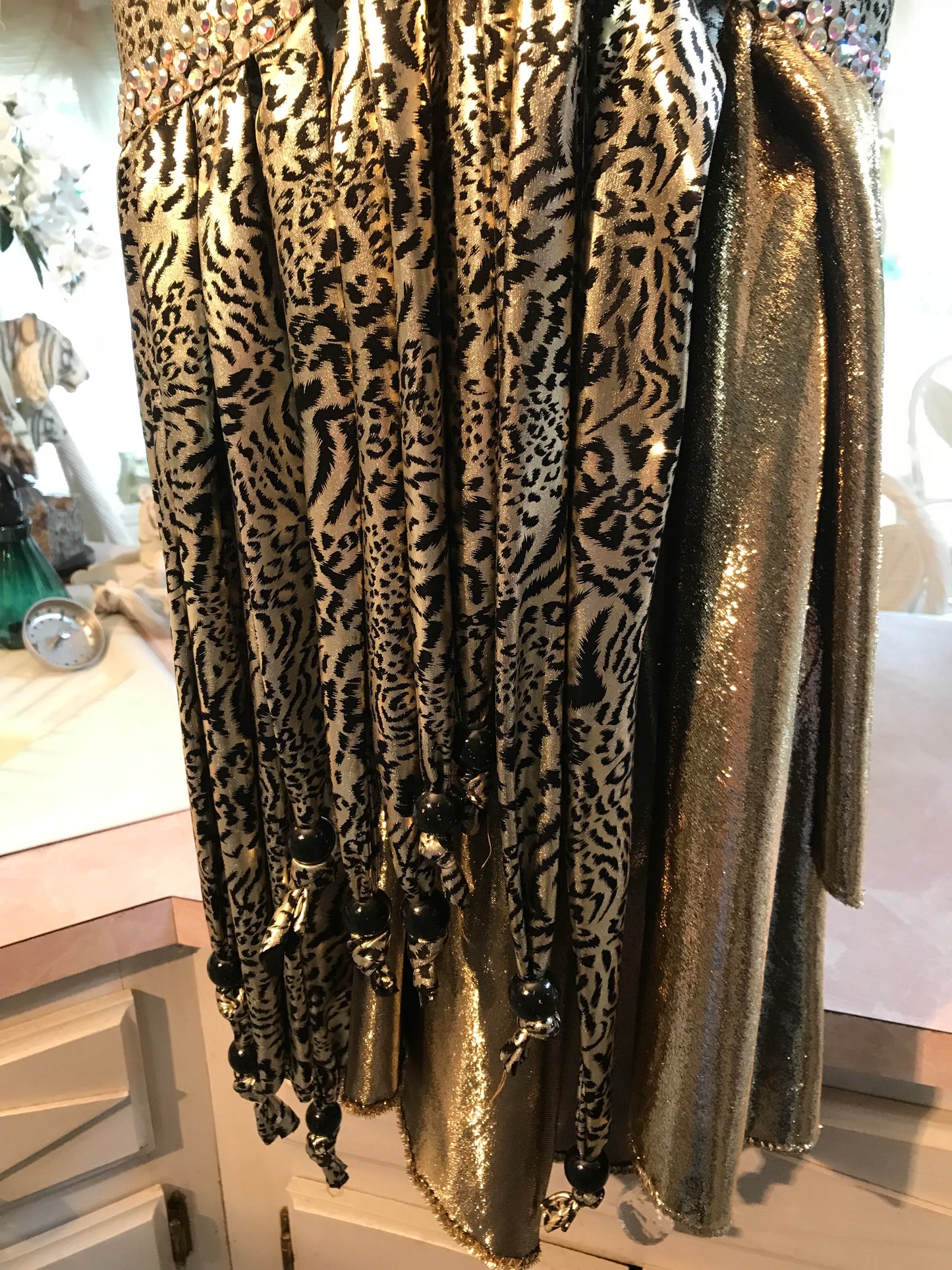 Latin-Rhythm Dress-Wild Gold Savage