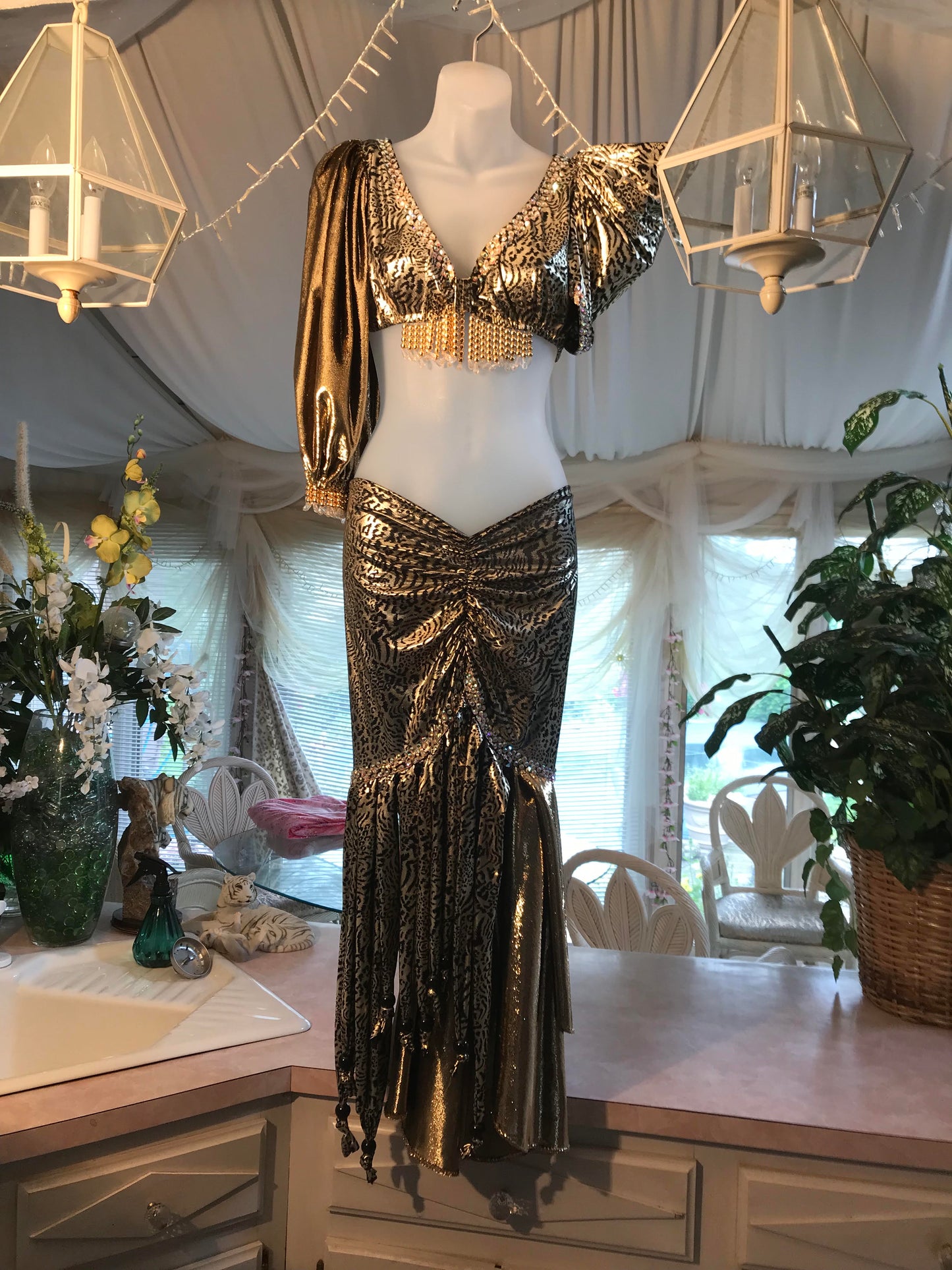 Latin-Rhythm Dress-Wild Gold Savage