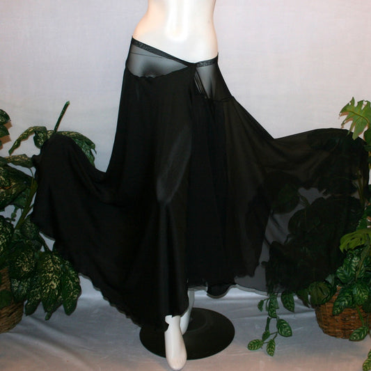 Black Ballroom Skirt-Midnight Waltz