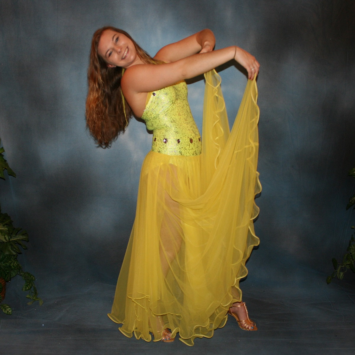 Ballroom Dress | Yellow | Size 1/2-5/6 Ballroom Dress | Yellow | Size 1/2-5/6