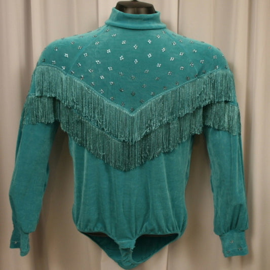 Crystal's Creations men's light teal Latin shirt